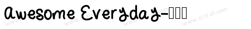 Awesome Everyday字体转换